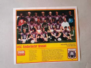 Плакат из журнала ,,Stadion- Anderlecht 2