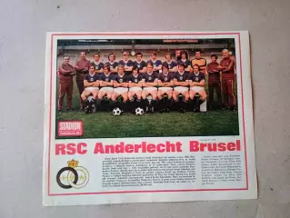 Плакат из журнала ,,Stadion- Anderlecht 3