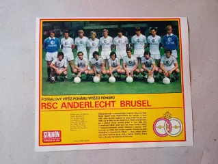 Плакат из журнала ,,Stadion- Anderlecht 6