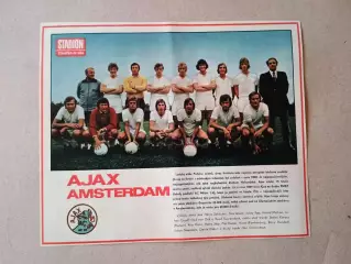 Плакат из журнала ,,Stadion- Ajax 7