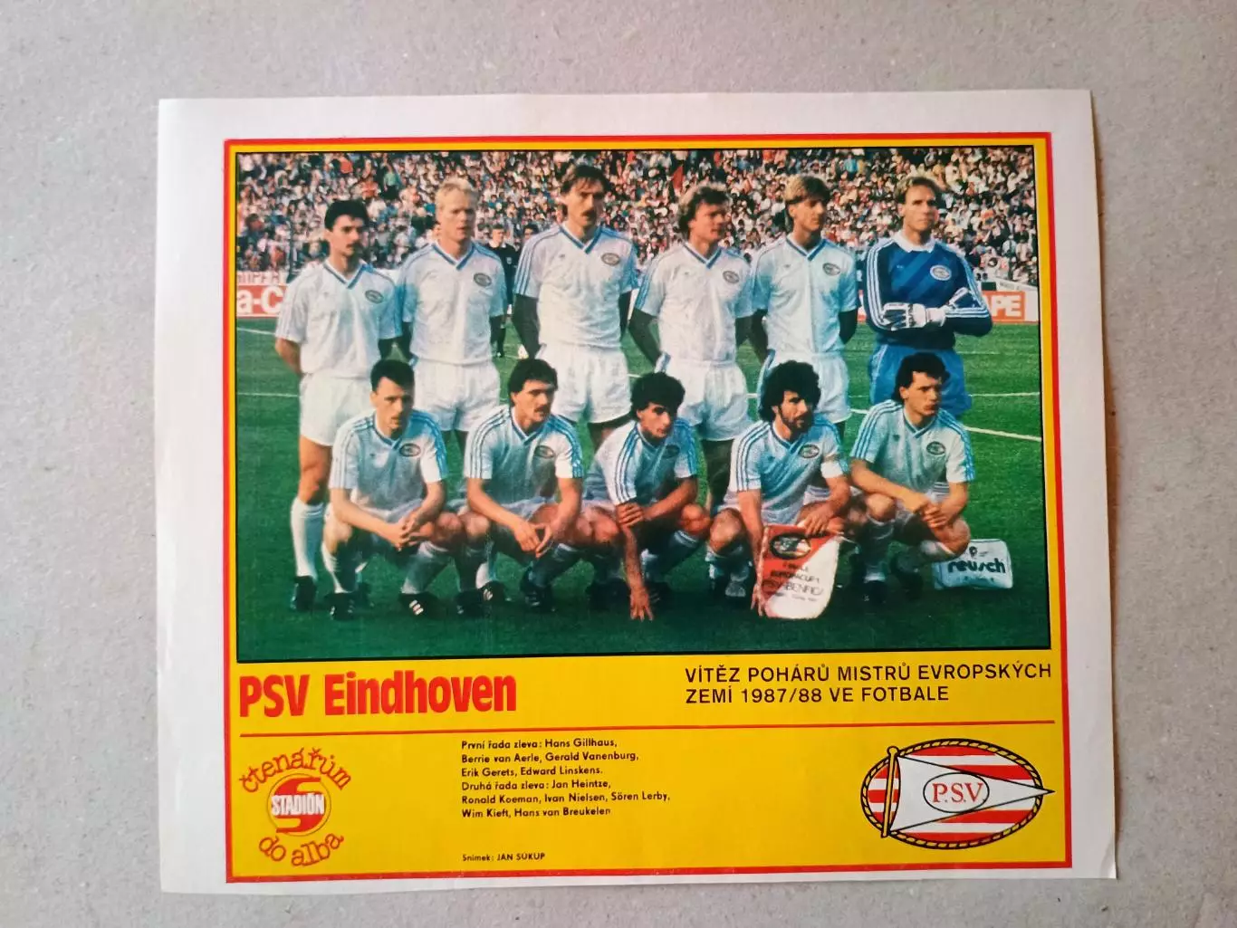 Плакат из журнала ,,Stadion- Eindhoven 2