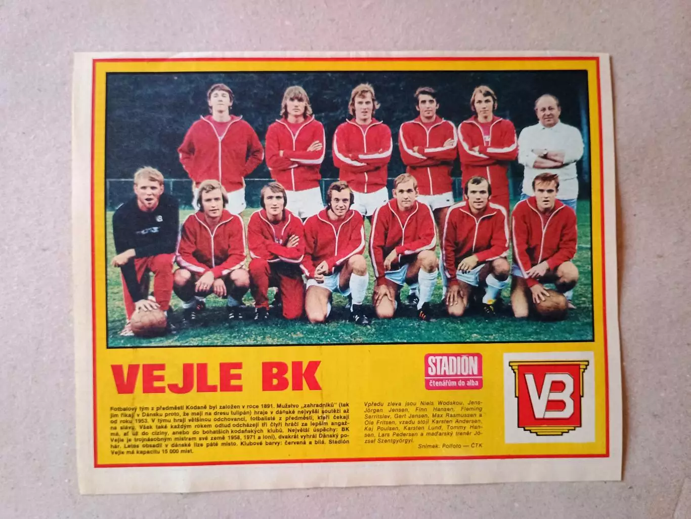Плакат из журнала ,,Stadion-Vejle