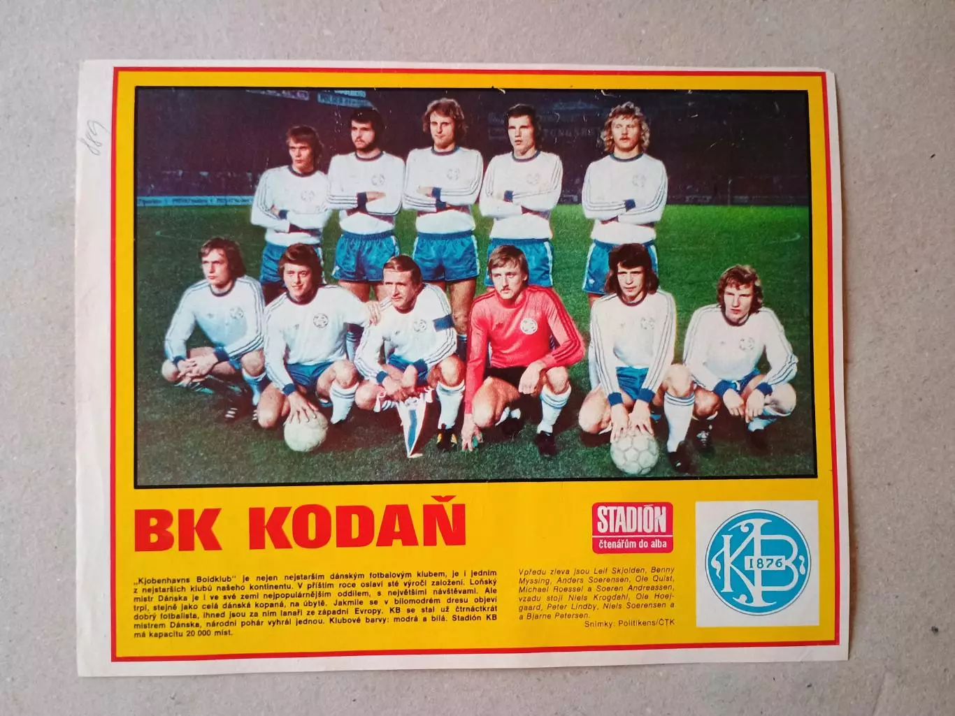 Плакат из журнала ,,Stadion-Kodan