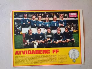 Плакат из журнала ,,Stadion- Atvidaberg 2