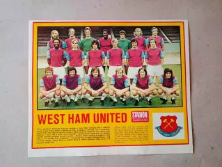 Плакат из журнала ,,Stadion- West Ham