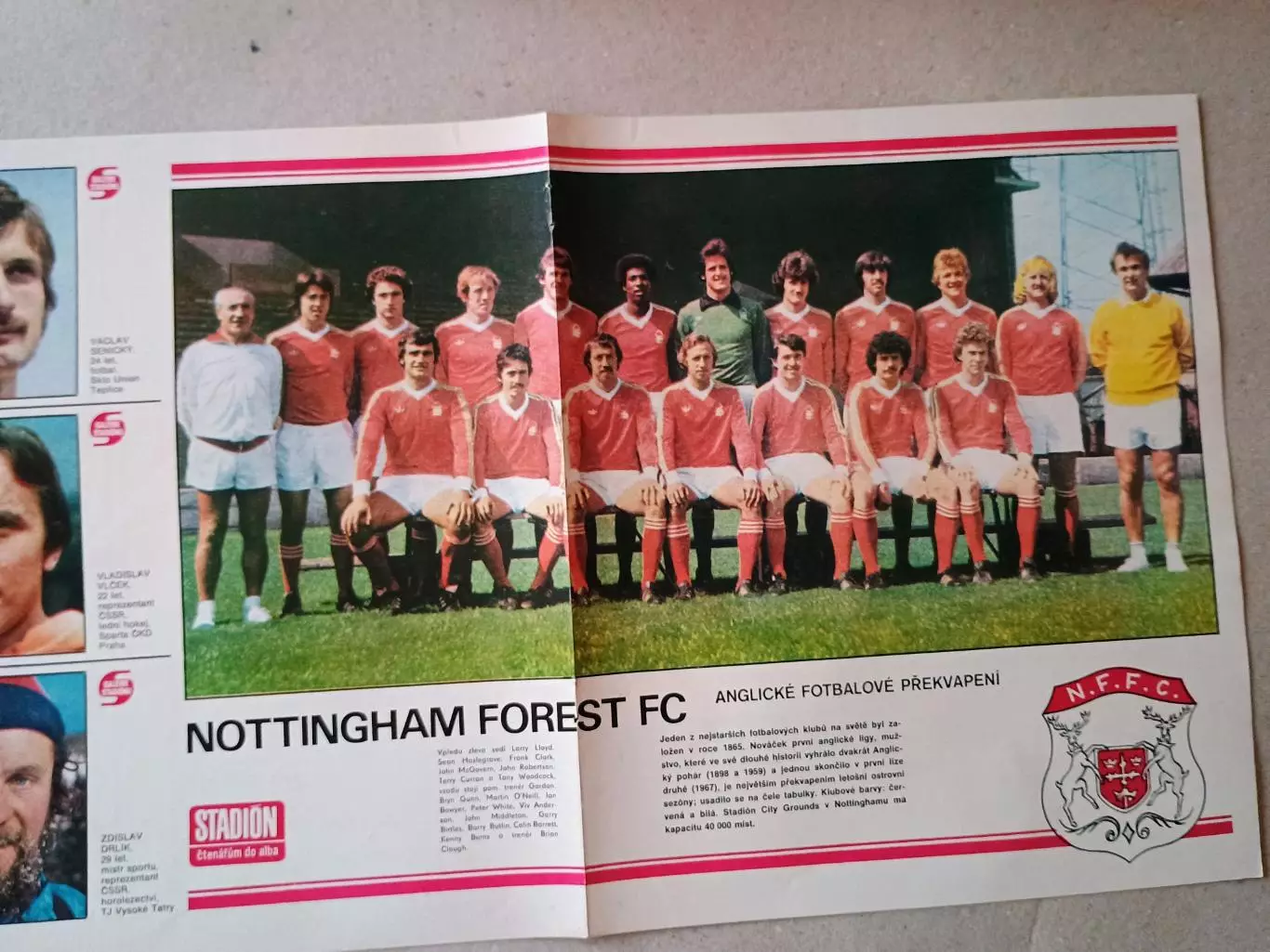 Плакат из журнала ,,Stadion- Nottingham 3