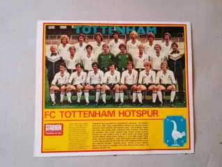 Плакат из журнала ,,Stadion- Tottenham 3