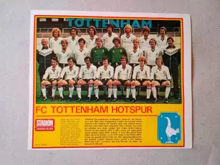 Плакат из журнала ,,Stadion- Tottenham 4