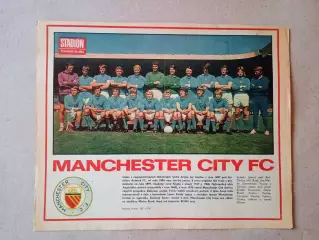 Плакат из журнала ,,Stadion- Manchester City