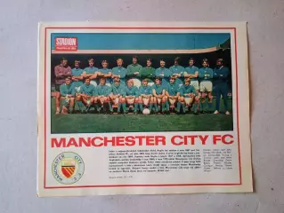 Плакат из журнала ,,Stadion- Manchester City 2