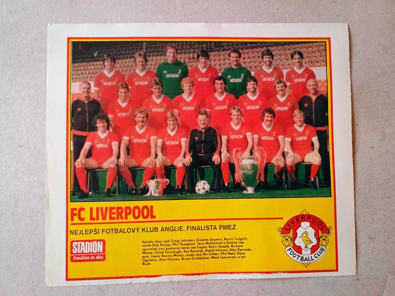 Плакат из журнала ,,Stadion- Liverpool 9