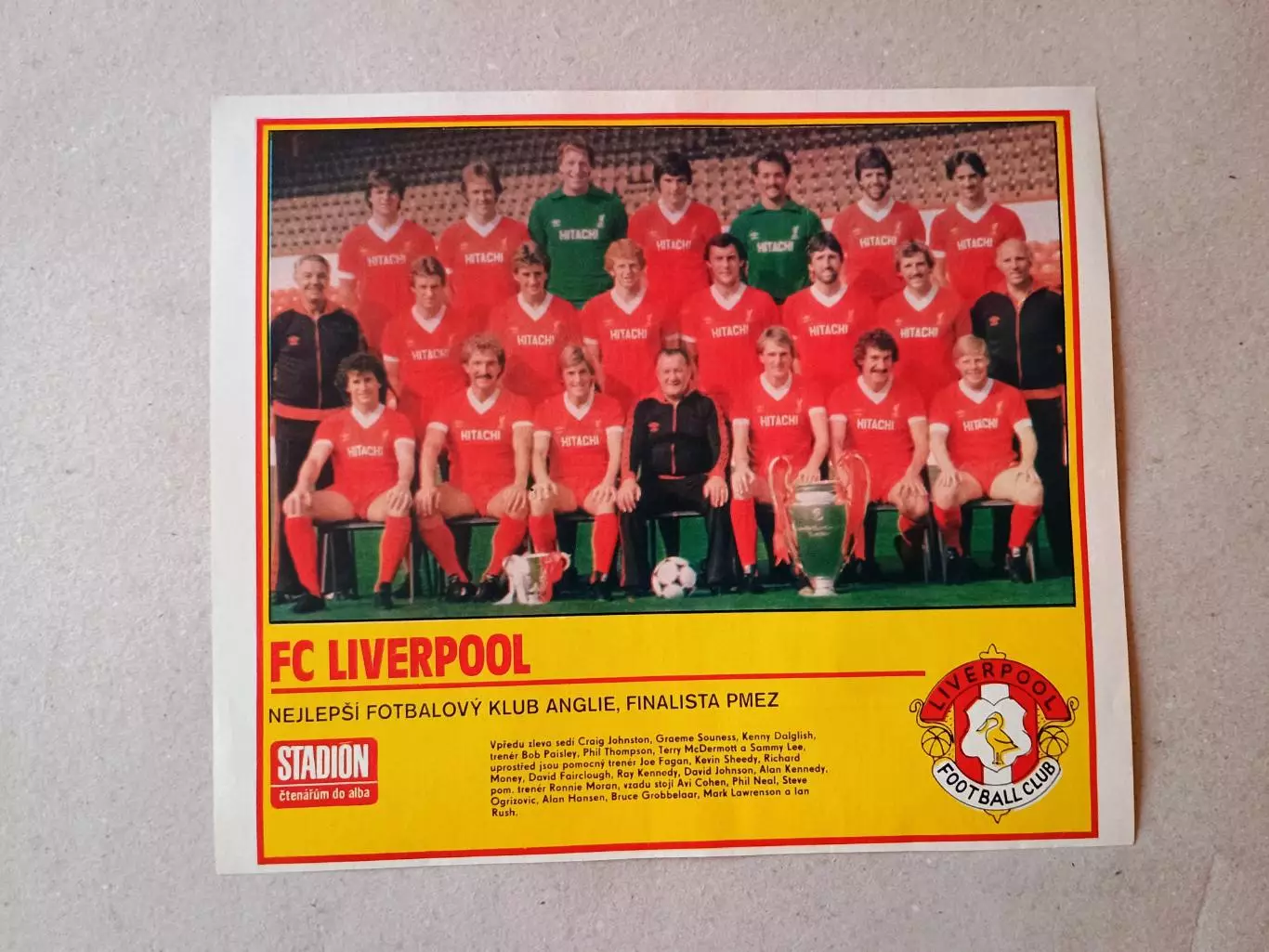 Плакат из журнала ,,Stadion- Liverpool 10