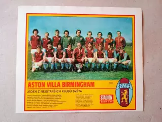 Плакат из журнала ,,Stadion- Aston Villa 7
