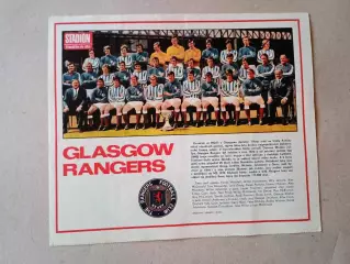 Плакат из журнала ,,Stadion- Rangers 6