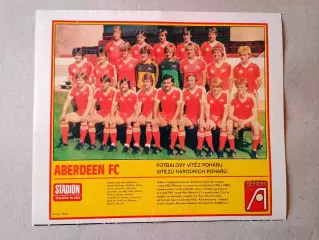 Плакат из журнала ,,Stadion- Aberdeen 3