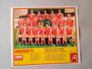 Плакат из журнала ,,Stadion- Aberdeen 4