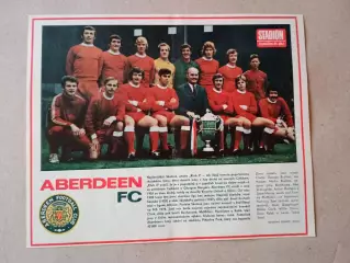 Плакат из журнала ,,Stadion- Aberdeen 5