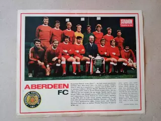 Плакат из журнала ,,Stadion- Aberdeen 6