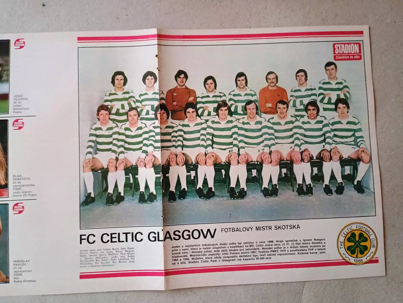 Плакат из журнала ,,Stadion- Celtic 7