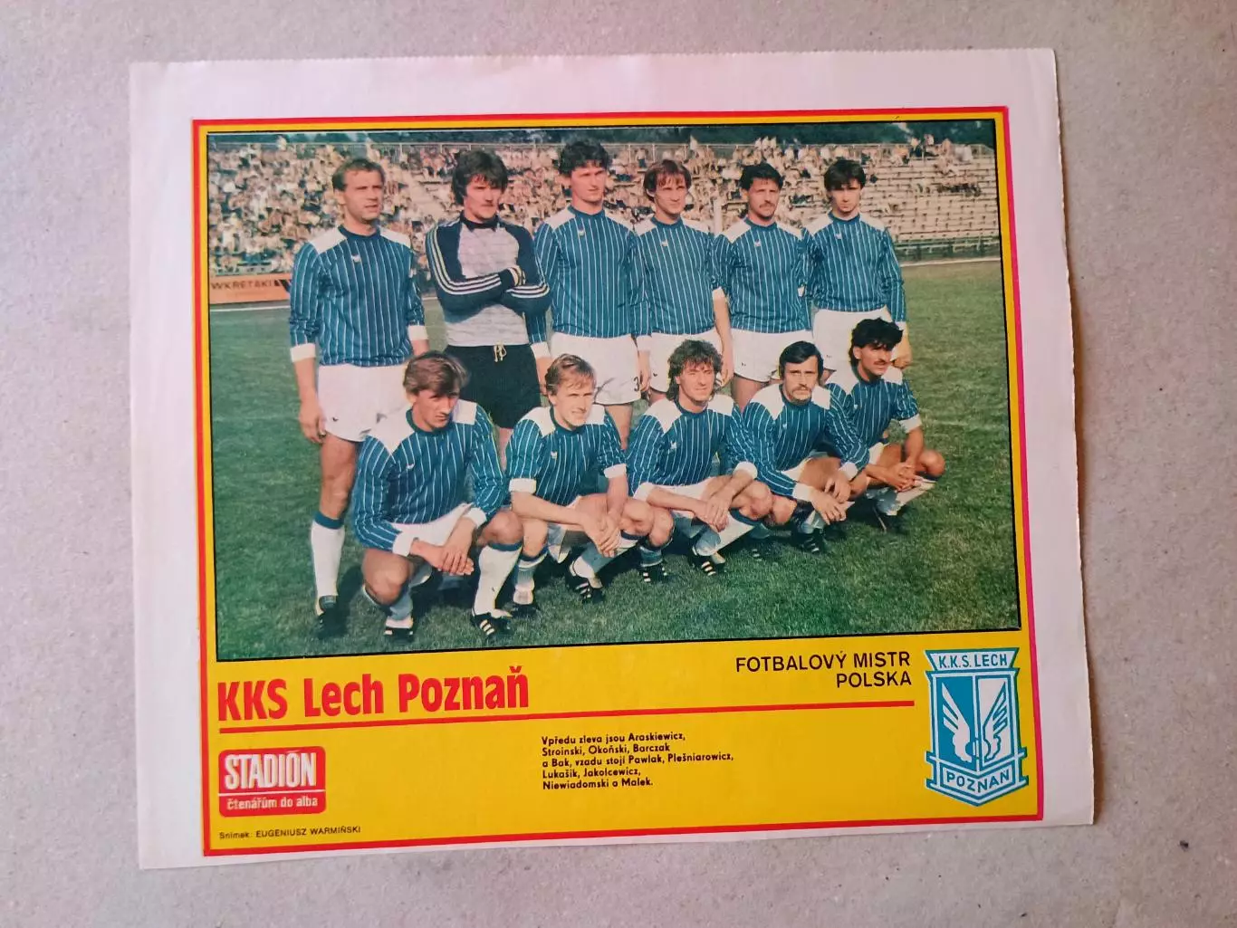 Плакат из журнала ,,Stadion- Poznan