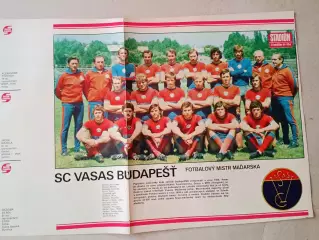 Плакат из журнала ,,Stadion- Vasas 2