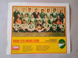 Плакат из журнала ,,Stadion- Gyor