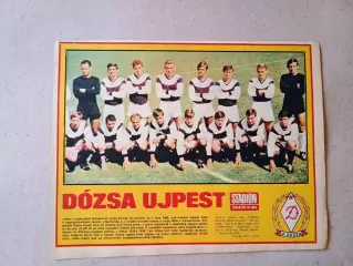 Плакат из журнала ,,Stadion- Dozsa 7