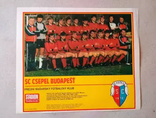 Плакат из журнала ,,Stadion- Csepel