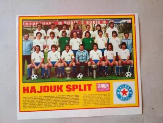 Плакат из журнала ,,Stadion- Hajduk 6