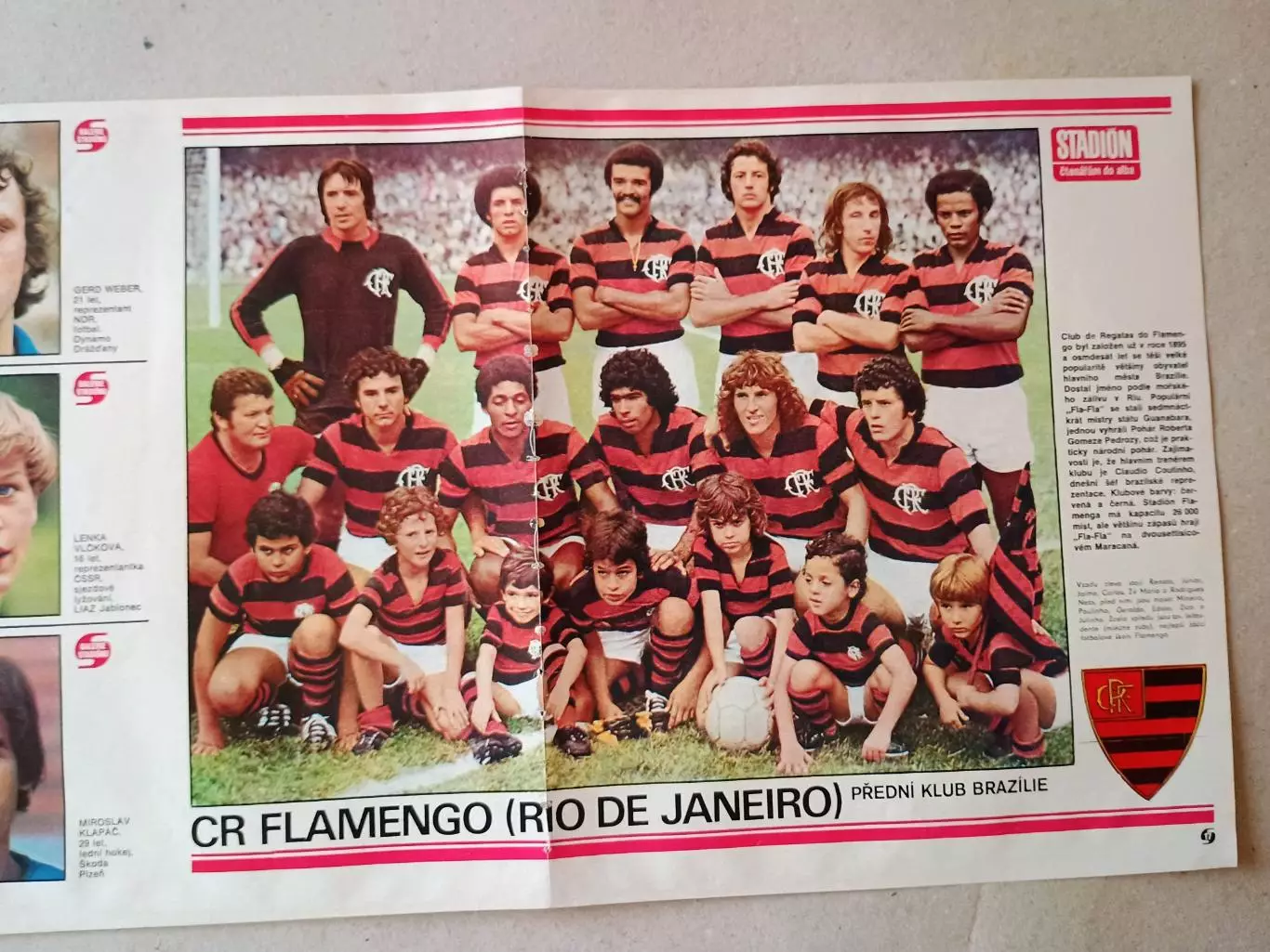 Плакат из журнала ,,Stadion- Flamengo 3