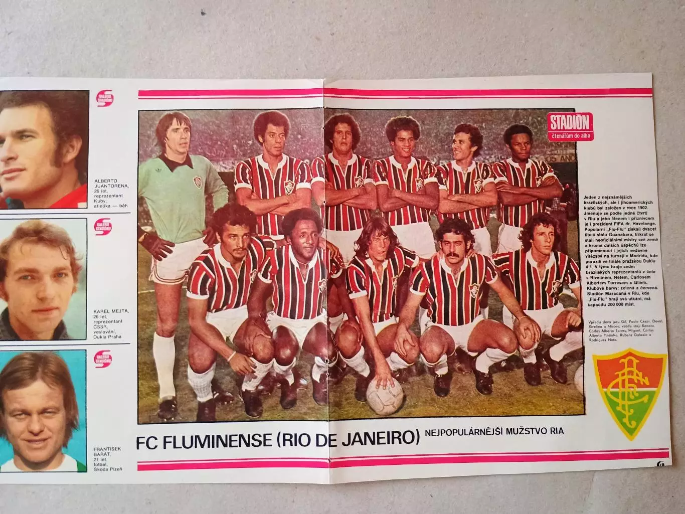 Плакат из журнала ,,Stadion- Fluminense 2