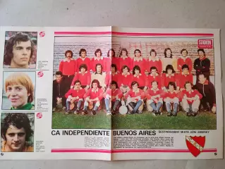 Плакат из журнала ,,Stadion- Independiente 2