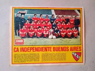 Плакат из журнала ,,Stadion- Independiente 4