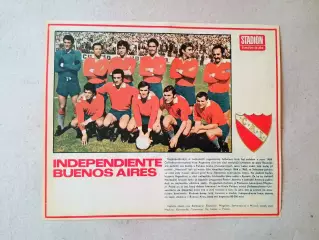 Плакат из журнала ,,Stadion- Independiente 5