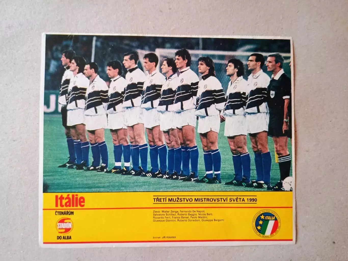 Плакат из журнала ,,Stadion- Italy