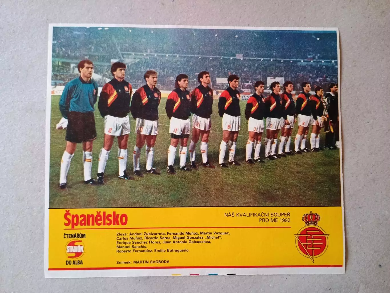Плакат из журнала ,,Stadion- Spain 2