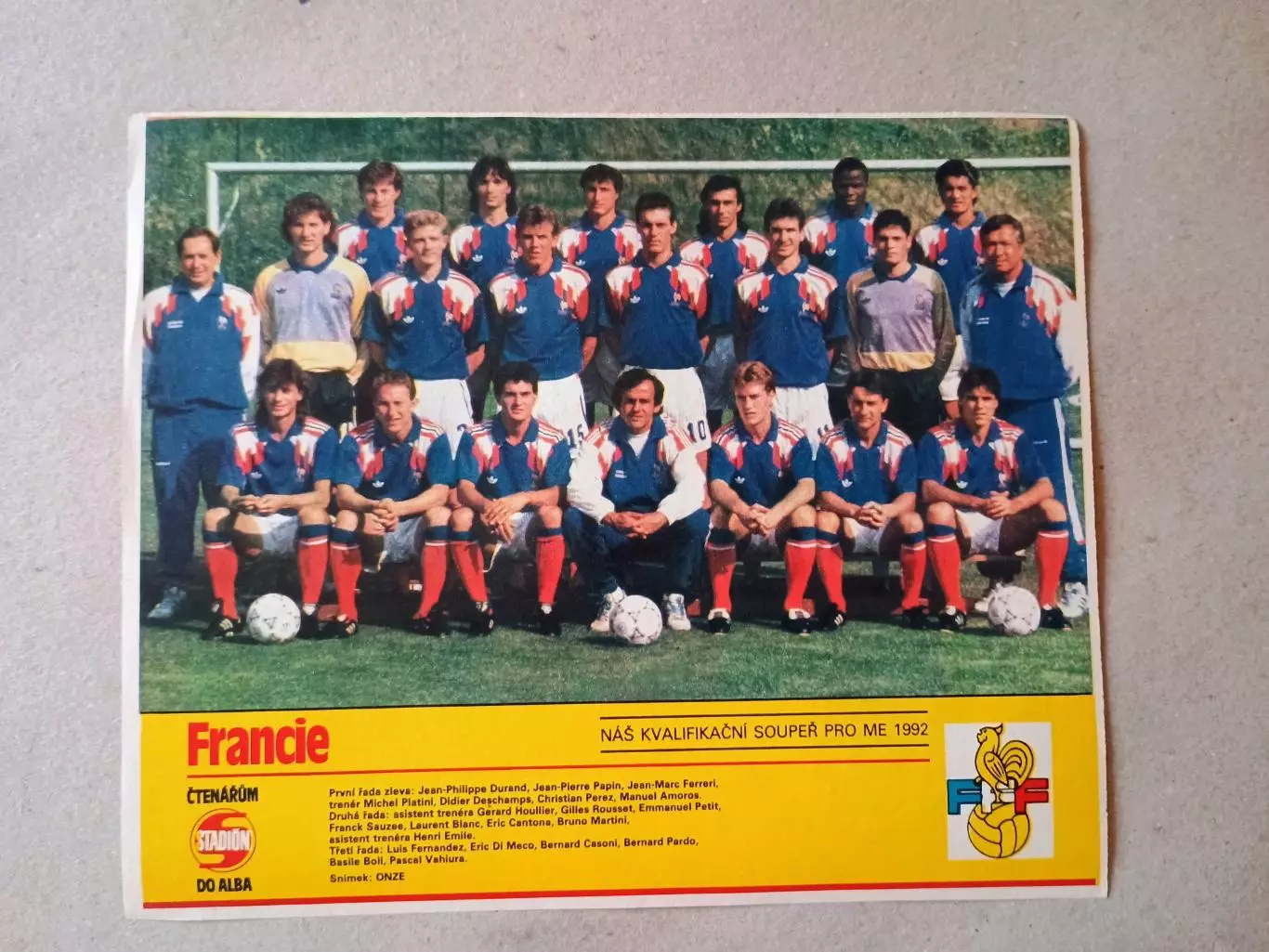 Плакат из журнала ,,Stadion- Francie