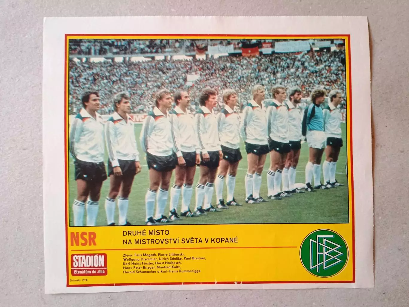 Плакат из журнала ,,Stadion- Germany 8