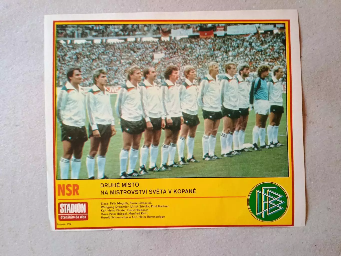 Плакат из журнала ,,Stadion- Germany 9