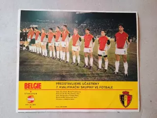 Плакат из журнала ,,Stadion- Belgie 6