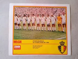 Плакат из журнала ,,Stadion- Belgie 7