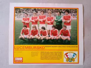 Плакат из журнала ,,Stadion- Lucembursko 3
