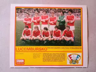 Плакат из журнала ,,Stadion- Lucembursko 4
