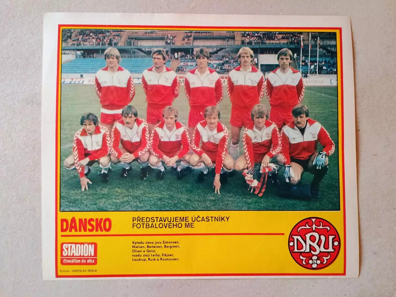 Плакат из журнала ,,Stadion- Dansko 2