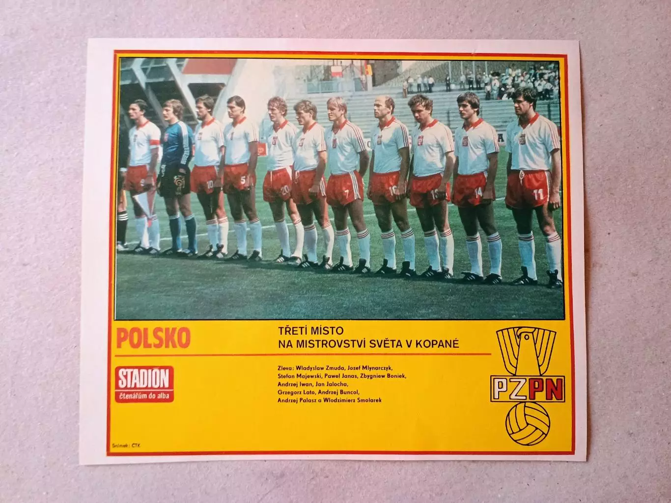 Плакат из журнала ,,Stadion- Polsko