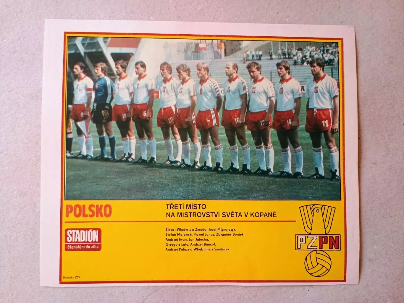 Плакат из журнала ,,Stadion- Polsko 2