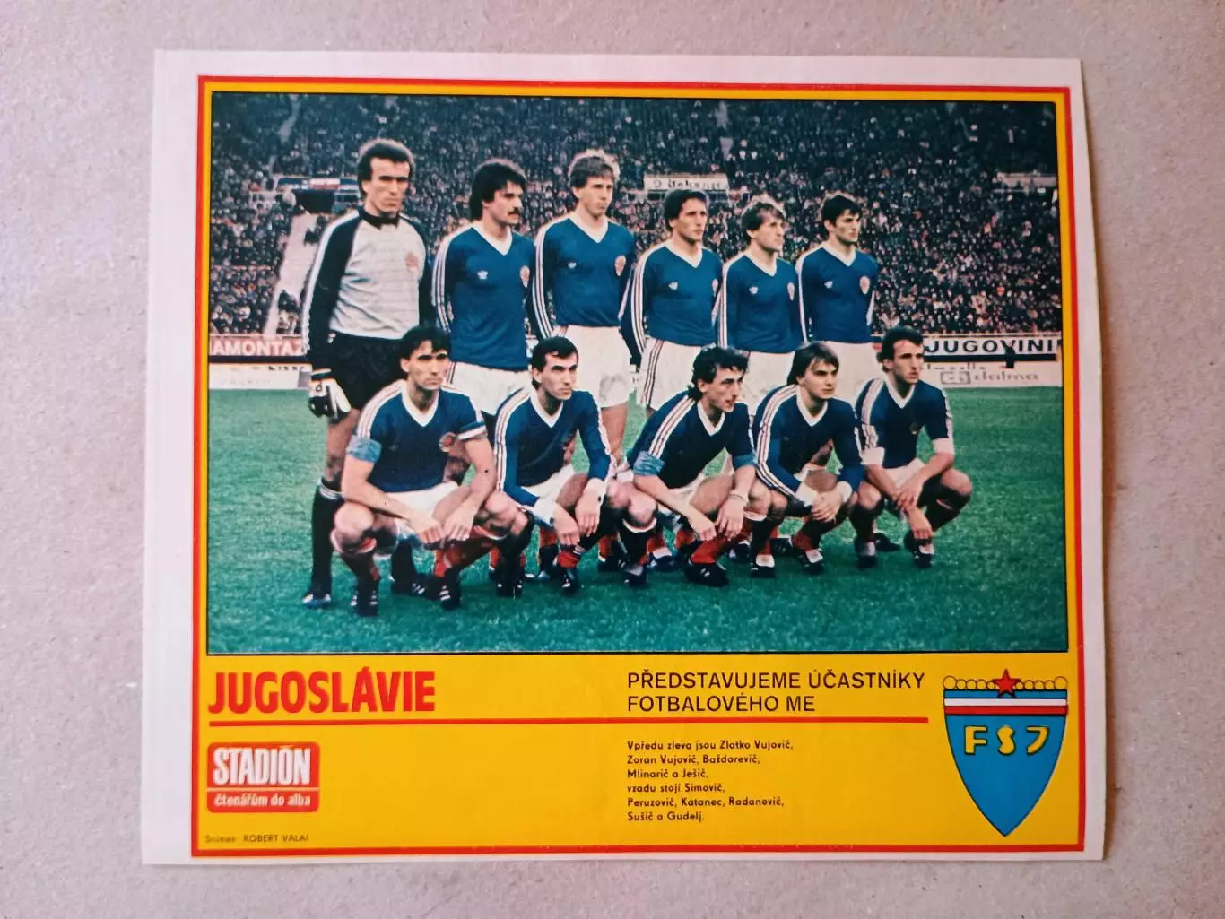 Плакат из журнала ,,Stadion- Jugoslavie