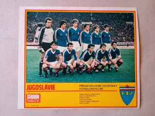 Плакат из журнала ,,Stadion- Jugoslavie