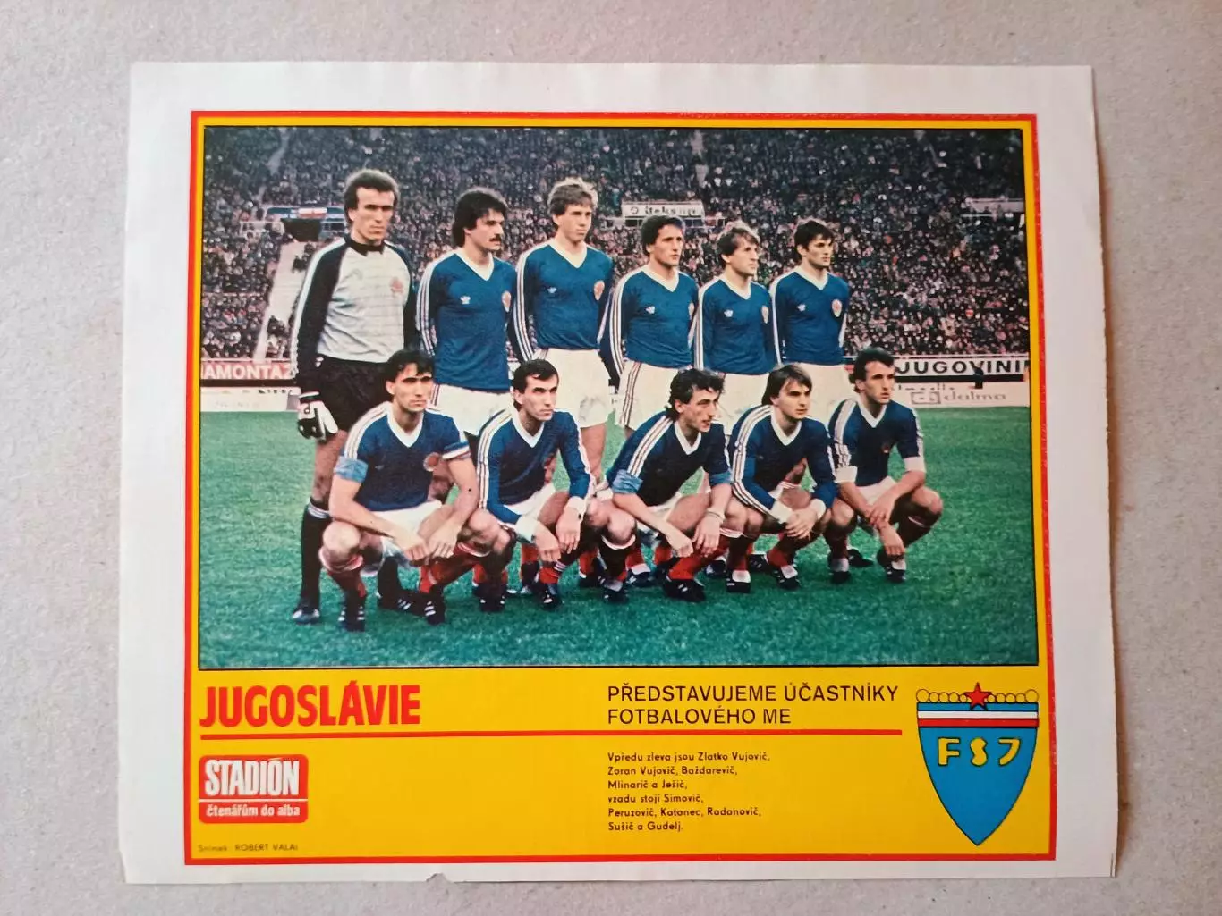 Плакат из журнала ,,Stadion- Jugoslavie 2