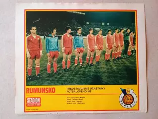 Плакат из журнала ,,Stadion- Rumunsko